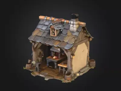 Forge of Dreams Low-poly 3D model