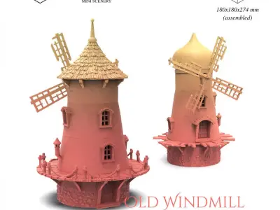 Old Windmill 3D print model