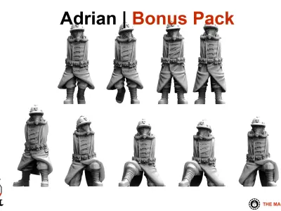 Valour Korps - Heavy Weapon Teams Set 2 3D print model