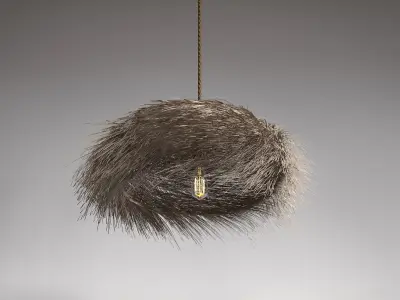 Boho pendant light 3D model