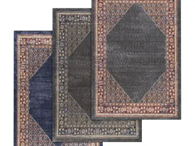 Rug Set 1597 3D model