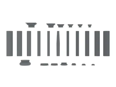 Profile Drawings 3D Model Pack