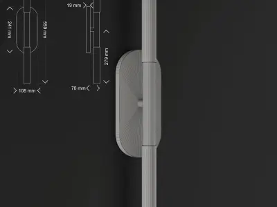 Rousseau medium vanity sconce 3D model