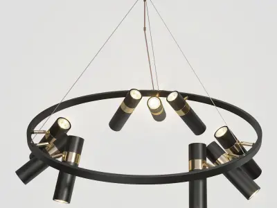 Lampatron Spoor 9 lamps 3D model