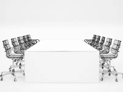  Conference Meeting Room Furniture 05 3D model