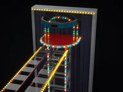 Squid Game the glass bridge in vip room 3D model