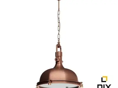 Boston Industrial Pendant Lamp by Leyton 3D model