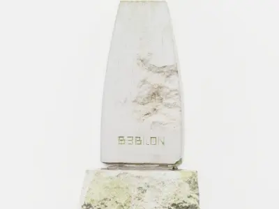   Roman stone  Low-poly 3D model