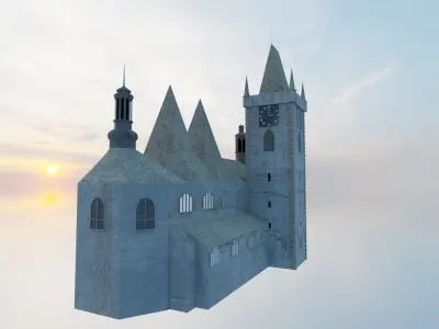 Medieval Church 3D model purchase