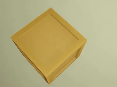 Simple game-ready box Free low-poly 3D model