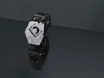 Robotic tors skeleton scifi 3D model