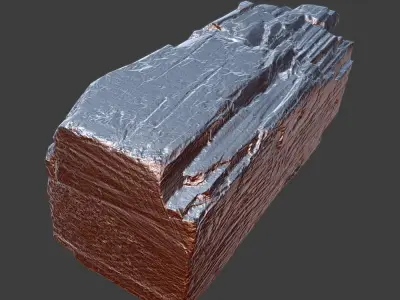 Wood Timber Debris Low-poly 3D model