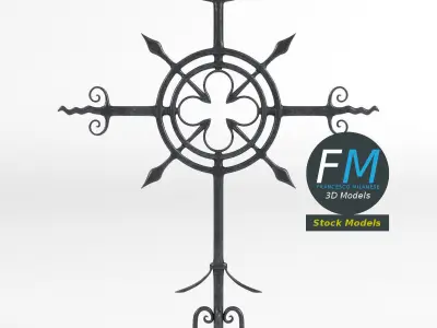 Cast iron Cross 3D model