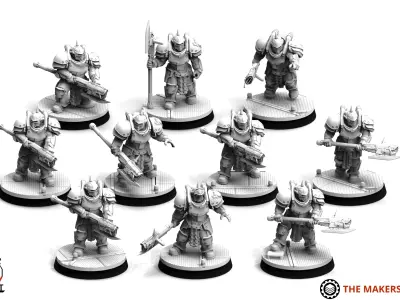 Obsidian Guard - Immortals - Silahdars 3D print model