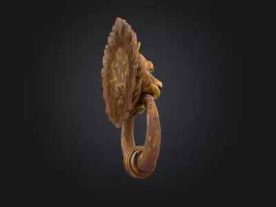 Guardian Lion Door knob  3D print model