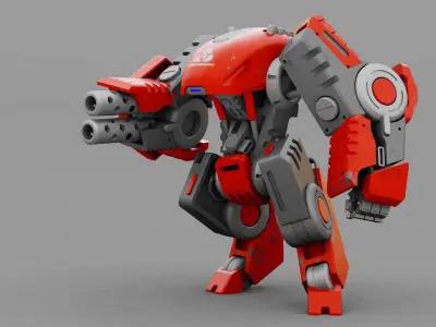 BATTLE DROID TERA  RIGGED 3D model