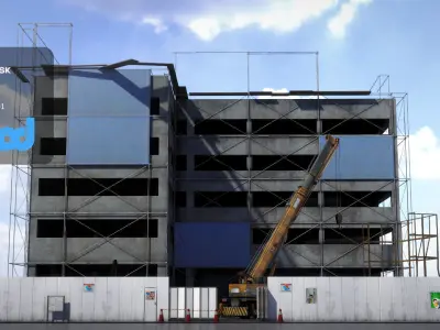 construction site 3D model from CGTrader