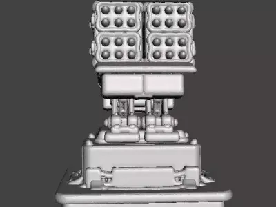 6MM SCALE HD2 SAM TURRET MINIATURE MODELS FOR SCIFI GAMES 3D print model