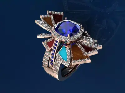 Radiance Ring 3D print model