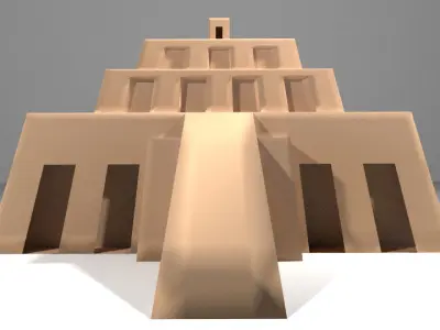 Ziggurat of Chogha Zanbil 3D model