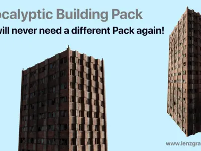 Apocalyptic Building Pack 3D model