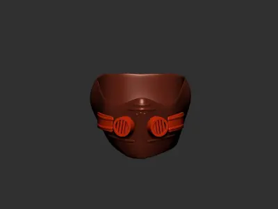 helmet high poly sculpt 3d printable  3D model 135