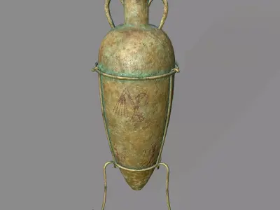 vase 2 greek Low-poly 3D model