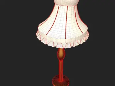 Stylized Floor Lamp 3D model