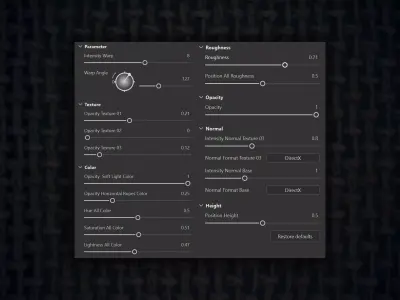 Fabric Burlap - Vol 09 -  Maps - SBsar Texture