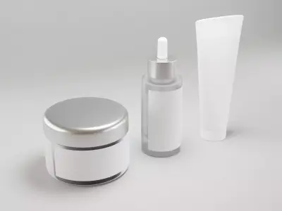 3D Cosmetics Mockup Model For product 3D model