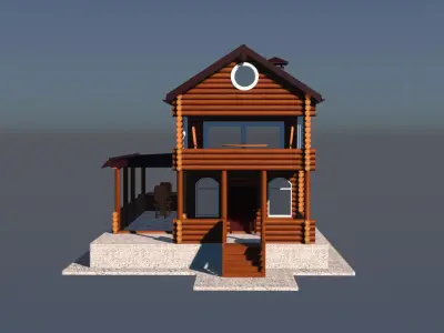 Log House 3D model