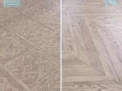 Parquet - Laminate - Wooden floor 2 in 1 Low-poly 3D model 99