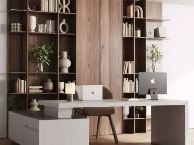 Collection  Office Furniturer 001 3D Model Pack