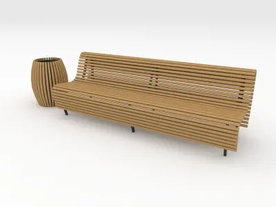 Bench Park 56 3D model