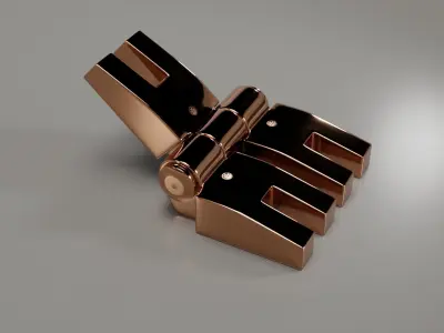 Door hinge 3D model
