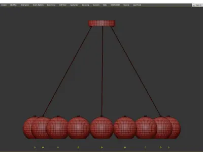 Timebeus modern pendant Low-poly 3D model