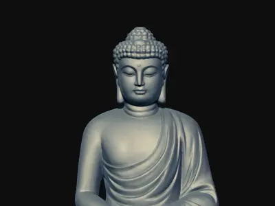 Buddha Statue - 3DP Ready 3D print model