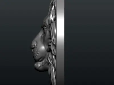  Lion Coin 3D print model