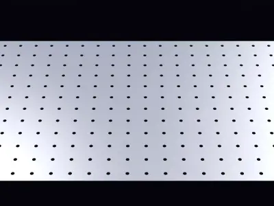 Perforated panel with 3 percent opening 25O60 3D model