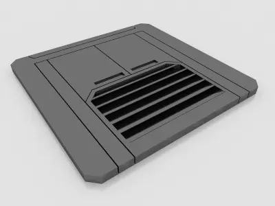 SCI FI PANEL MODEL X 6  3D model