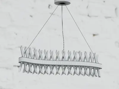 Designer chandelier RECINTO by Romatti B 3D model