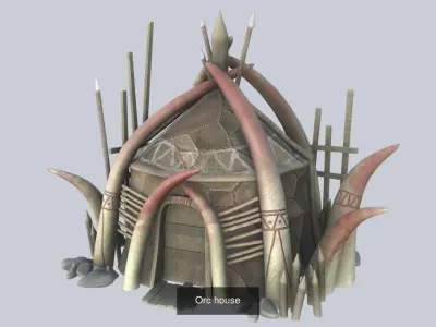 Orc house collection 3D Model Pack