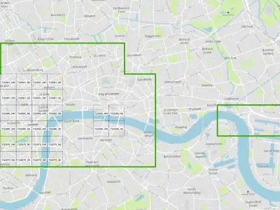 Large London city model 25 square kilometres 3D model