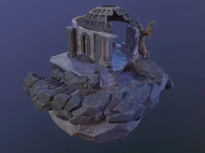 Ancient Ruins Free low-poly 3D model