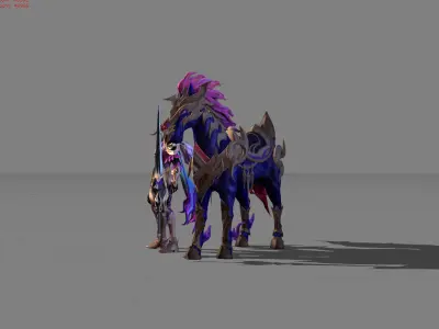 Leomord Nightmare Count Low-poly 3D model