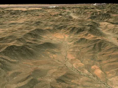 Mecca and the Red Sea coast of Saudi Arabia - tile n21 e40 3D model