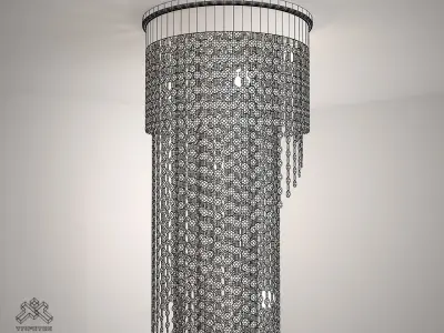 Crystal Chandelier Il Paralume Marina Art 1379 3D model