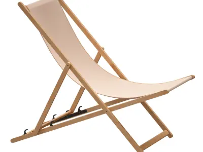 Chaise lounge chair sun lounger 3D model