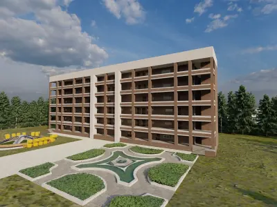 School-University -High School 3D model