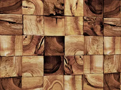 Wood panel 3D  1 3D model